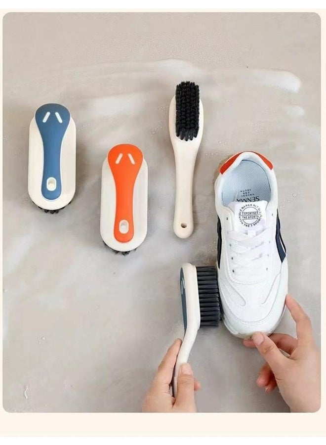 2 Pack Household Bristle Cleaning Brush, Stain Removal Carpet Brush, Shoe Brush Supplies Set with Comfort Grip for Cleaning Carpets, Sneakers, Clothes - Image 5